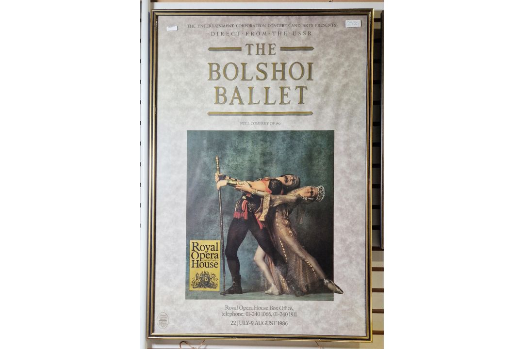 Three theatre posters to include The Bolshoi Ballet at the Royal Opera House 1986, The Mikado at the - Image 3 of 3