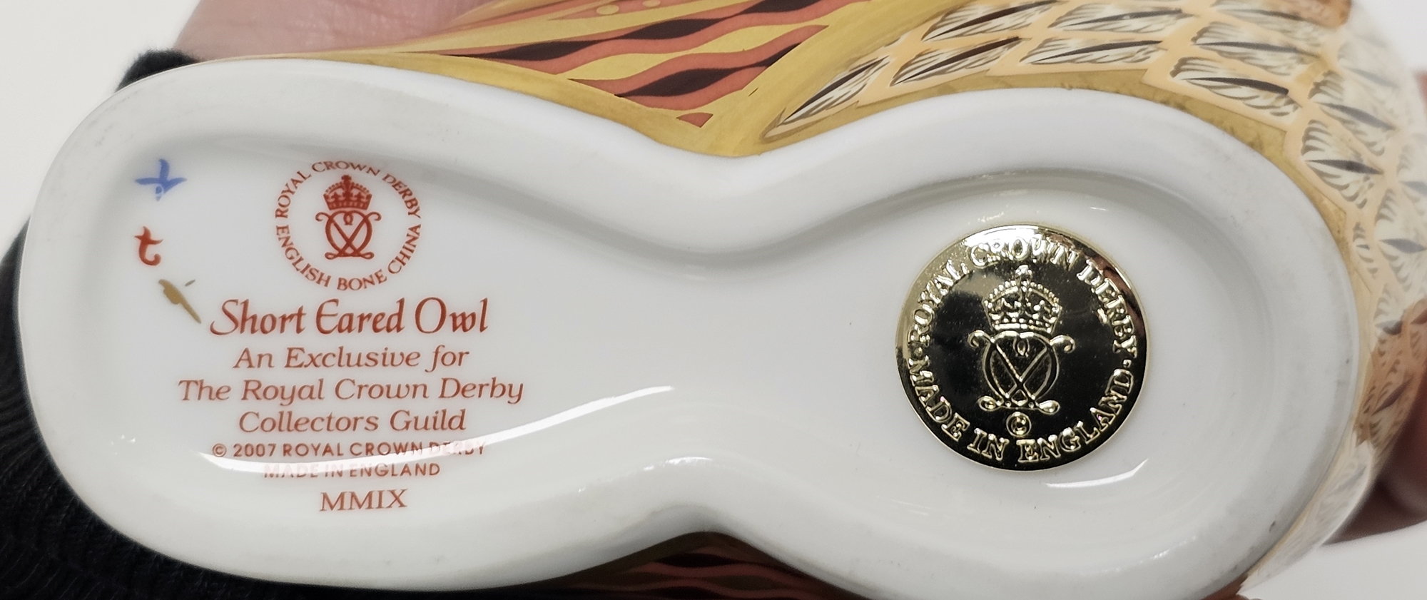 Three Royal Crown Derby bone china imari pattern paperweights, modelled as Moonlight Badger, Short - Image 4 of 6