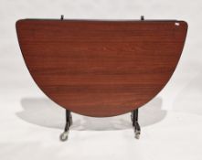 Vintage Merricks Sico folding table with metal base, on wheels, 185cm long