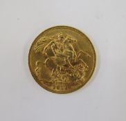 Edwardian sovereign 1912