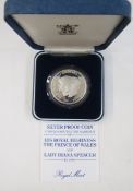 Silver proof Crowns (5), 1977 x 2, 1981, 1990 and 1993.