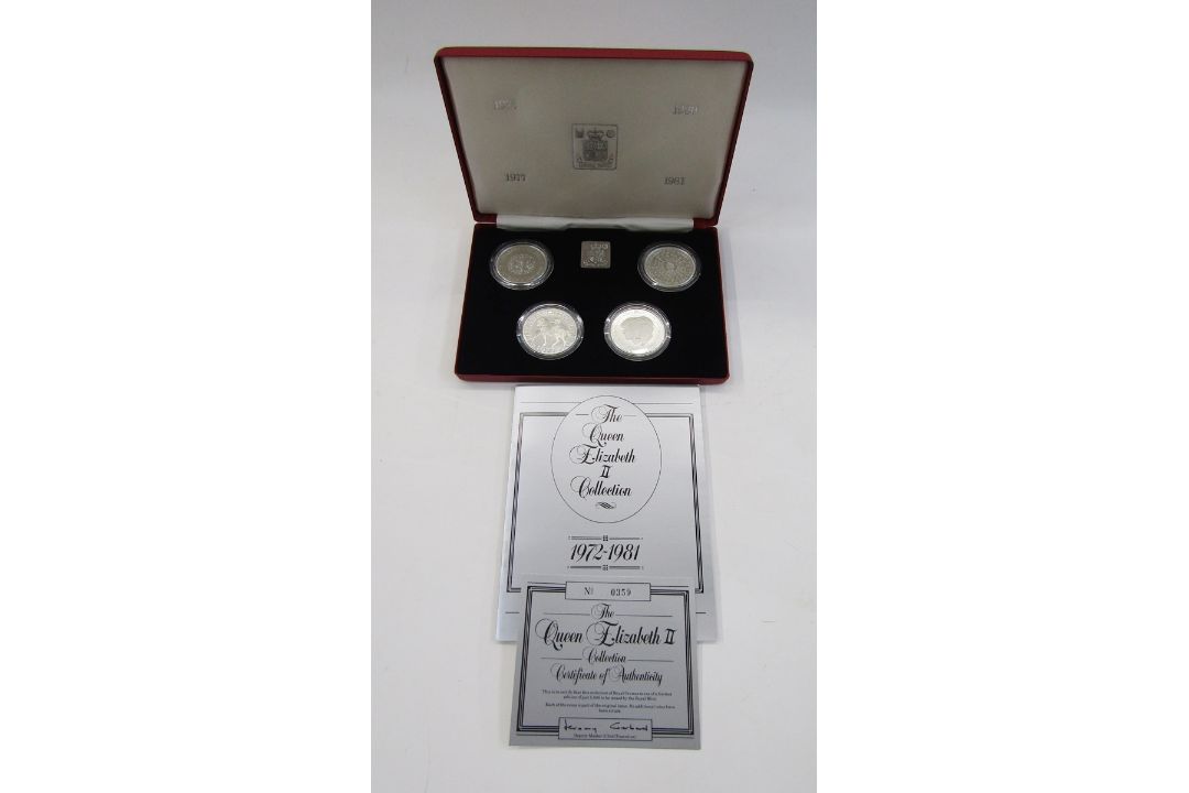 Proof silver coins, a collection of 4 silver Crowns, 1972 EP Crown, 1977 Silver Jubilee Crown, - Image 6 of 10