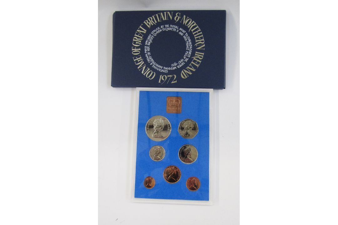 UK proof sets (8), dates, 1972 x 2, 1973 x 2, 1975, 1977, 1978 x 2, most sets show toning to lower - Image 3 of 8