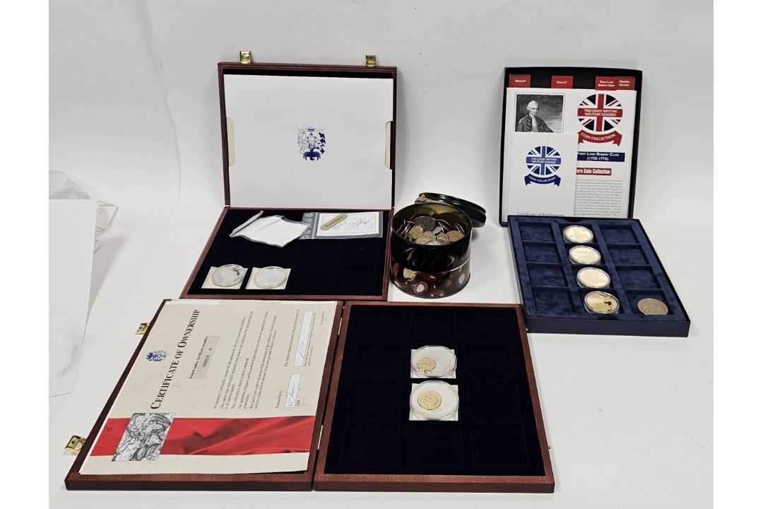 Tin containing pennies and half pennies from Victoria (bronze) to Elizabeth II, with small amount of - Image 1 of 5