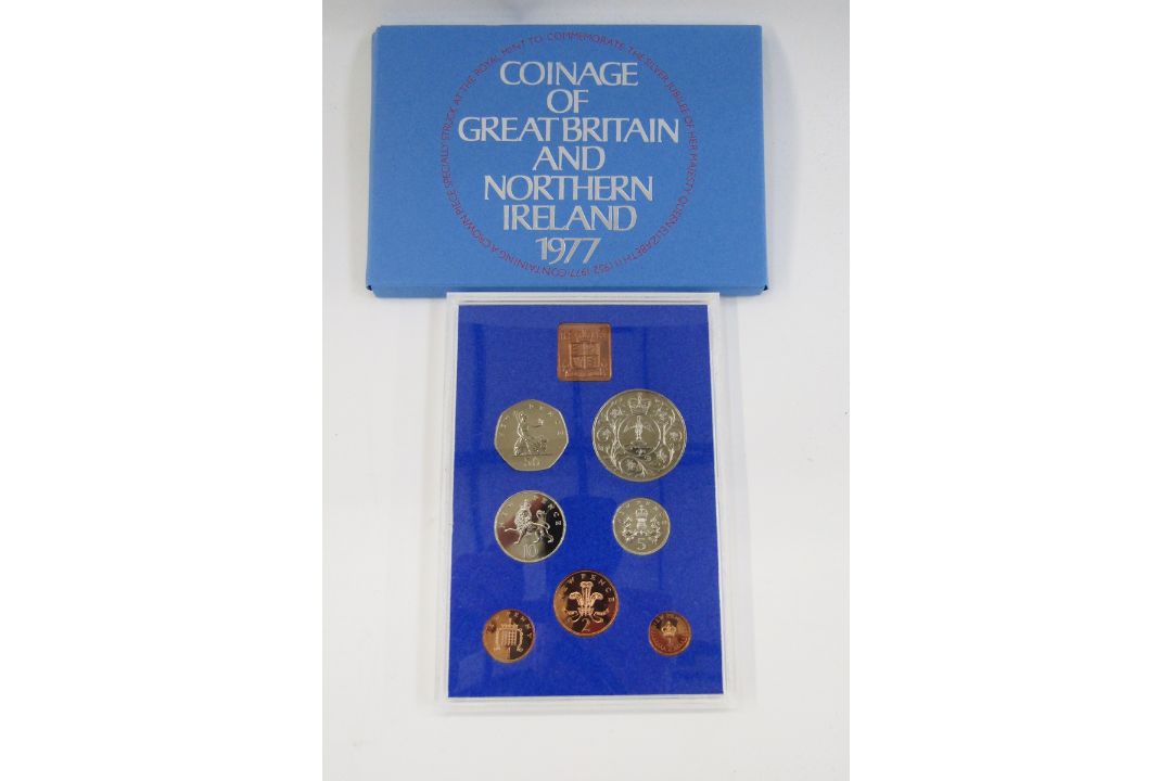UK proof sets (8), dates, 1972 x 2, 1973 x 2, 1975, 1977, 1978 x 2, most sets show toning to lower - Image 6 of 8