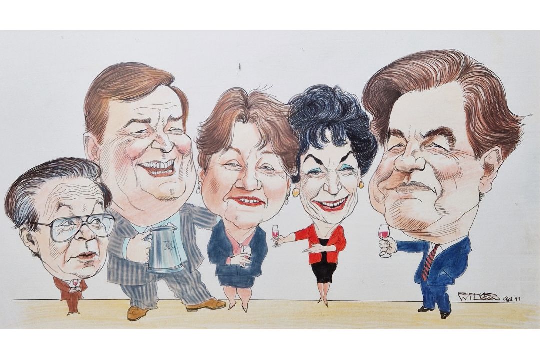 Nicholas Garland (20th century) Pen and ink wash "You Can't Please Some of the People Any of the - Image 6 of 8