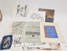 Copy of Loreno Conforini 'Borghi Citta Castelli e Fortezze', 1990 and a collection of loose pen