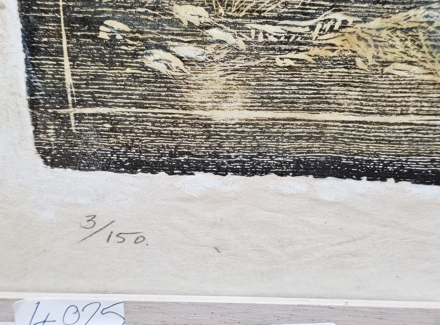 Maxine Relton (20th century) Multi block colour woodcut on handmade Japanese paper "They Bear the - Image 3 of 8