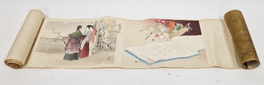 Japanese printed scroll, 