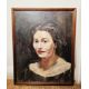19th/20th century school Oil on canvas Portrait of a woman, unsigned, framed and glazed, 46cm x 36cm - Image 7 of 10
