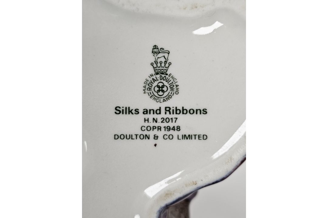 Four Royal Doulton bone chilna figures comprising 'Silks and Ribbons' HN2017, 'Even Tide' HN2814, 'A - Image 4 of 5