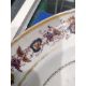 Set of 18th century Chinese export armorial dinner plates, each decorated with a black hatched - Image 6 of 20
