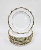 Group of 11 Copeland Spode bone china plates, circa 1890, printed and impressed marks, iron red