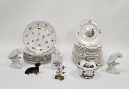 Villeroy & Boch Petite Fleur pattern collection of 10 dinner plates, printed factory marks, a
