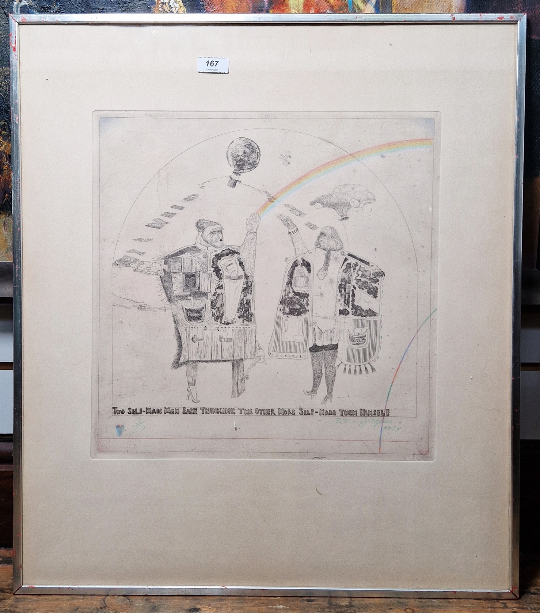 Philip Mead (b.1948)  Mixed media on board "Tilt (The Dance Series)", 1997, signed verso, label - Image 19 of 21