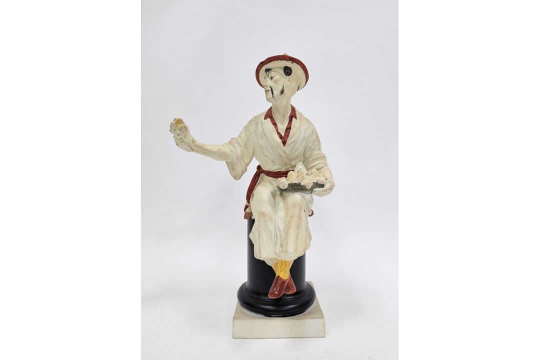 Royal Worcester model of Le Panier by A Azori, mid 20th century, printed black marks, shape no.3585, - Image 1 of 3