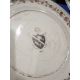Set of 18th century Chinese export armorial dinner plates, each decorated with a black hatched - Image 12 of 20