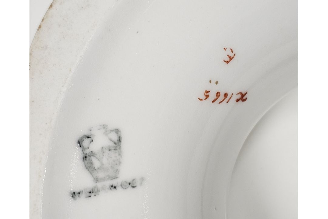 Wedgwood bone china part dessert service, late 19th century, printed black and impressed marks, - Image 3 of 6