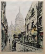 Hans Figura? (1898-1978) Etching in colours 
