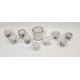 Collection of Staffordshire porcelain named mugs, some named and dated others inscribed with verses, - Image 2 of 2