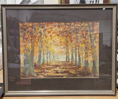 Margaret Marshall Winter Evening  Watercolour on paper, framed  glazed: 15 x 23 cm Signed lower - Image 2 of 7