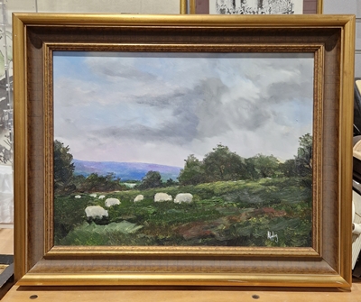 Margaret Marshall Winter Evening  Watercolour on paper, framed  glazed: 15 x 23 cm Signed lower - Image 4 of 7