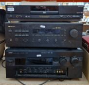 Toshiba Cinema Series multiport parallel DAC DVD player SD90 (120v - likely american), a Nakamichi