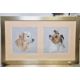Ella Moulding Triple Dog portrait with Labrador  and two Dachshunds Pastel on paper, framed and - Image 6 of 6