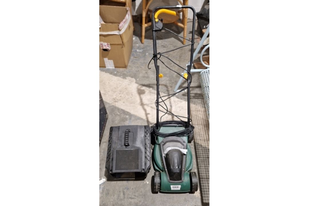 Electric lawnmower, label on front FPLM1000-4