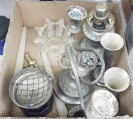 Group of Swarovski crystal animals and other items similar, including: a swan, an elephant, a