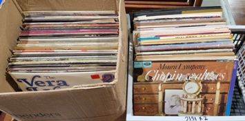 Large selection of long playing vinyl records to include Tim Rice and Andrew Lloyd Webber