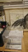 Two perspex display cases (2)