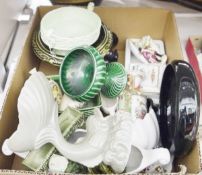 Pair of Wade posy troughs, one in the form of a bridge, the other in the form of a loch, a Dartmouth