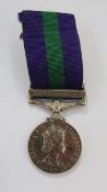 Elizabeth II General Service Medal with canal zone clasp named to 