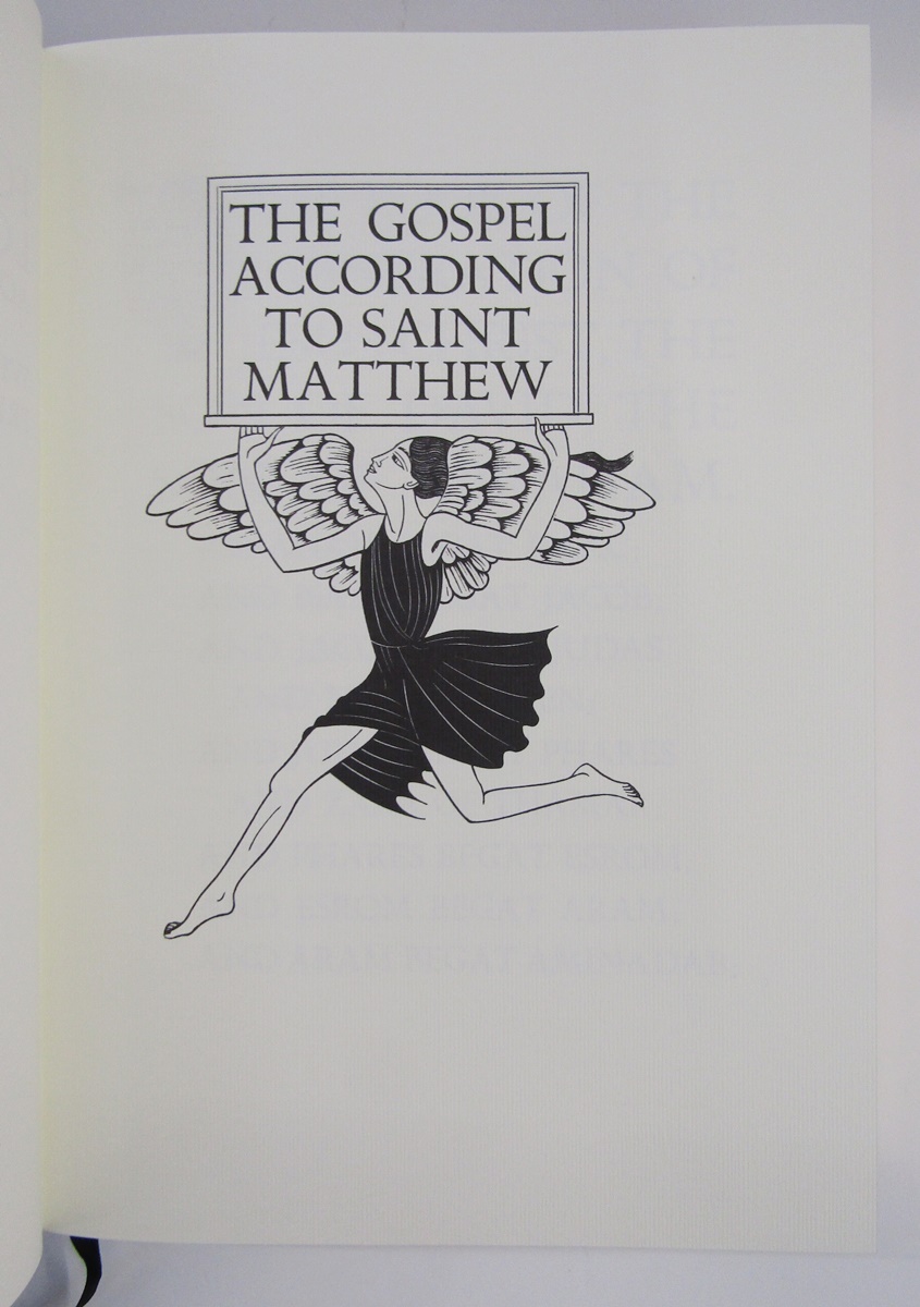Gill, Eric (ills.)  "The Four Gospels of the Lord Jesus Christ...." Folio Society reprint of the - Image 23 of 36