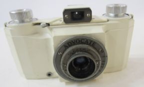 Ilford Advocate 35mm camera, with Dallmeyer Anastigmat f/4.5 f=35mm lens, serial number 375797