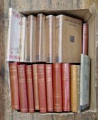 Kipling, Rudyard Works, MacMillan & Co, various dates, red cloth with gilt elephant on front