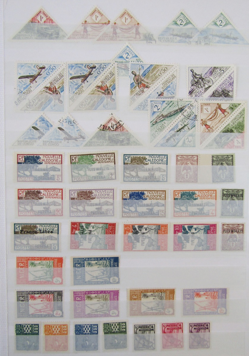 France - Colonial stamps: Mint and used accumulation of various French colonies in large 30 page/ - Image 9 of 18