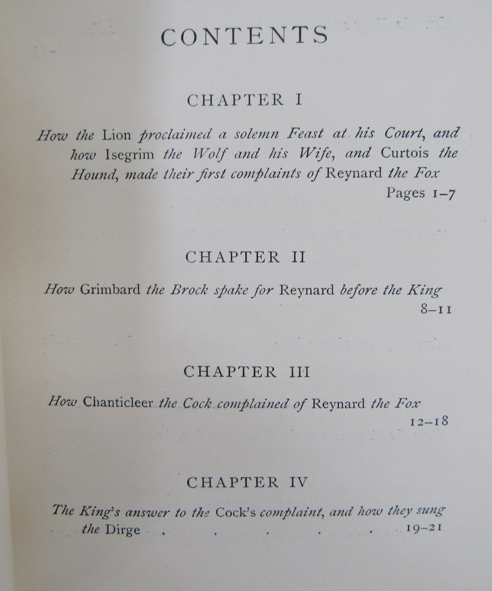 Pictorial boards and bindings - Jacobs, Joseph ( ed.) "Reynard the Fox" ills by Frank Calderon, - Image 7 of 24