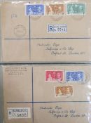 Br Empire: Large album of over 60 KGVI 1937 Coronation covers sent to Philatelic Department of