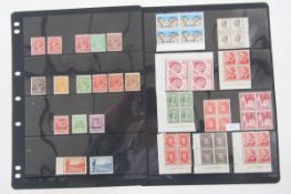 Australian stamps: Five stock-sheets of mint issues, a few QV states, some unmounted. Definitives,