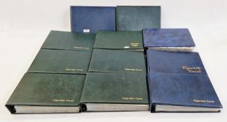 Collection of 11 cigarette card part sets ring binder albums including numerous sets by Wills such