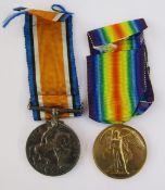 WWI War Medal and Victory Medal named to 