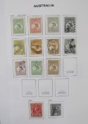 Australia stamps: Bespoke Davo album of mint and used 1913-1990s issues including postage due and