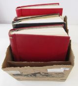 Stamps of France: Box of 4 albums of definitive, commemorative, Red Cross, Counseil de Europe,