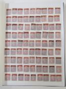 GB stamps: Black stockbook of c 100 QV 1d reds plus pack of various QEII purposed covers and mint