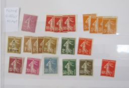 Stamps of France: Large 32 page (double sided) black SG stockbook partially filled with mint