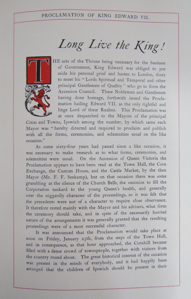 Burke (H. Farnham, compiler). A Historical Record of the Coronation of... King Edward VII and - Image 17 of 33