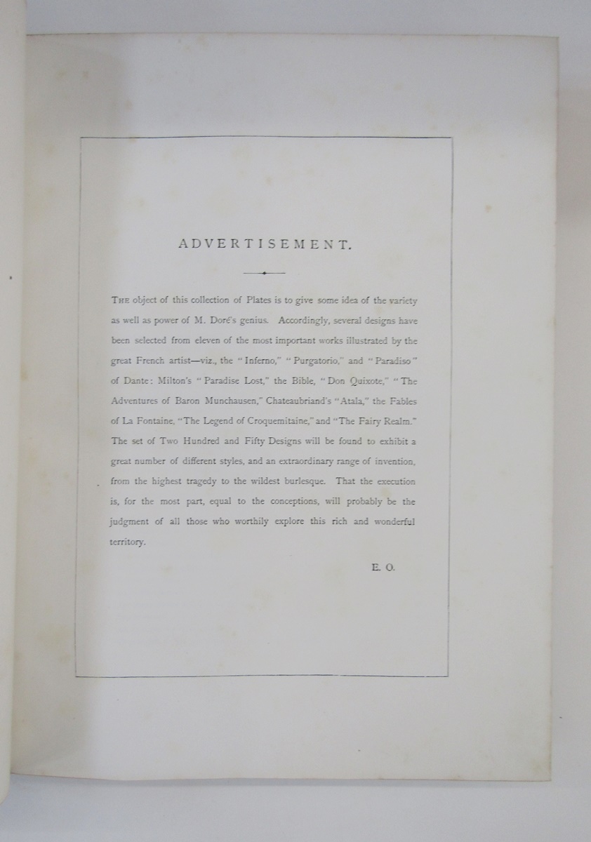 Dore, Gustav (ills.) "The Dore Gallery" with critical essays by Edmund Ollier Cassell & Company - Image 4 of 25