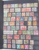 Stamps of Switzerland: Box of 3 large stock-books and 3 albums (2 empty with purposed pages) of mint